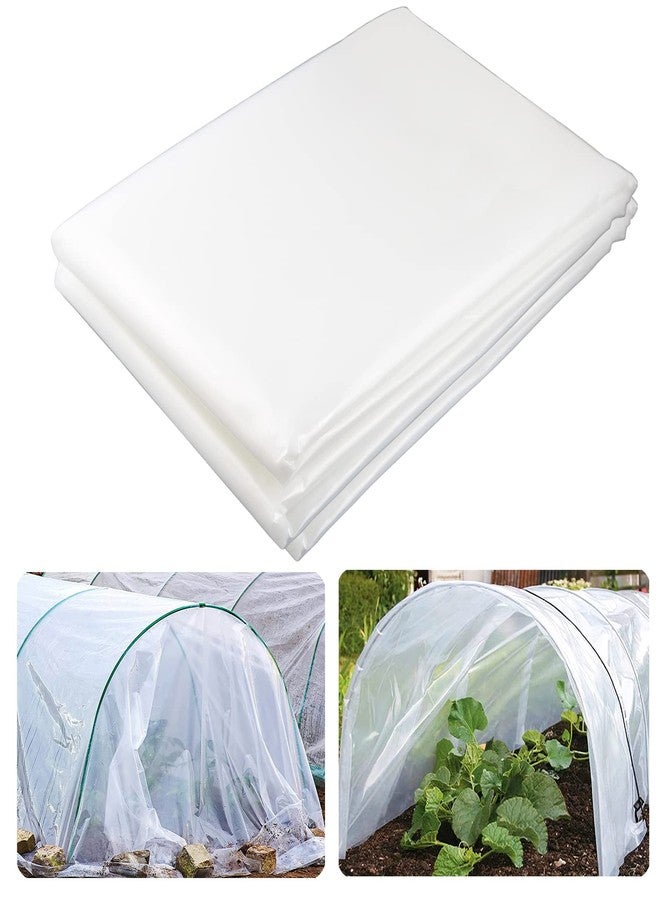 Yowlieu 6 Mil Clear Greenhouse Plastic Sheeting, 6.5' x 9.8' UV Resistant Polyethylene Greenhouse Film Hoop Green House Plastic Cover for Farms, Agriculture, Garden - Image 1
